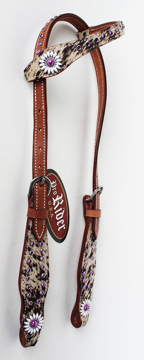 Horse Show Tack Bridle Western Leather Headstall  8360HA 