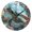 Black, variant on Turtle Swimming Through Coral Round Wall Clock Silent Analog Battery Operated Gold Pointer Home Decor 9.84" Diameter