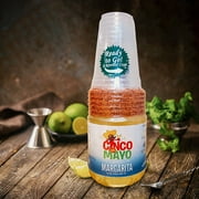 Cinco de Mayo Margarita Mix with 6 Pre-rimmed Party Cups - 32oz