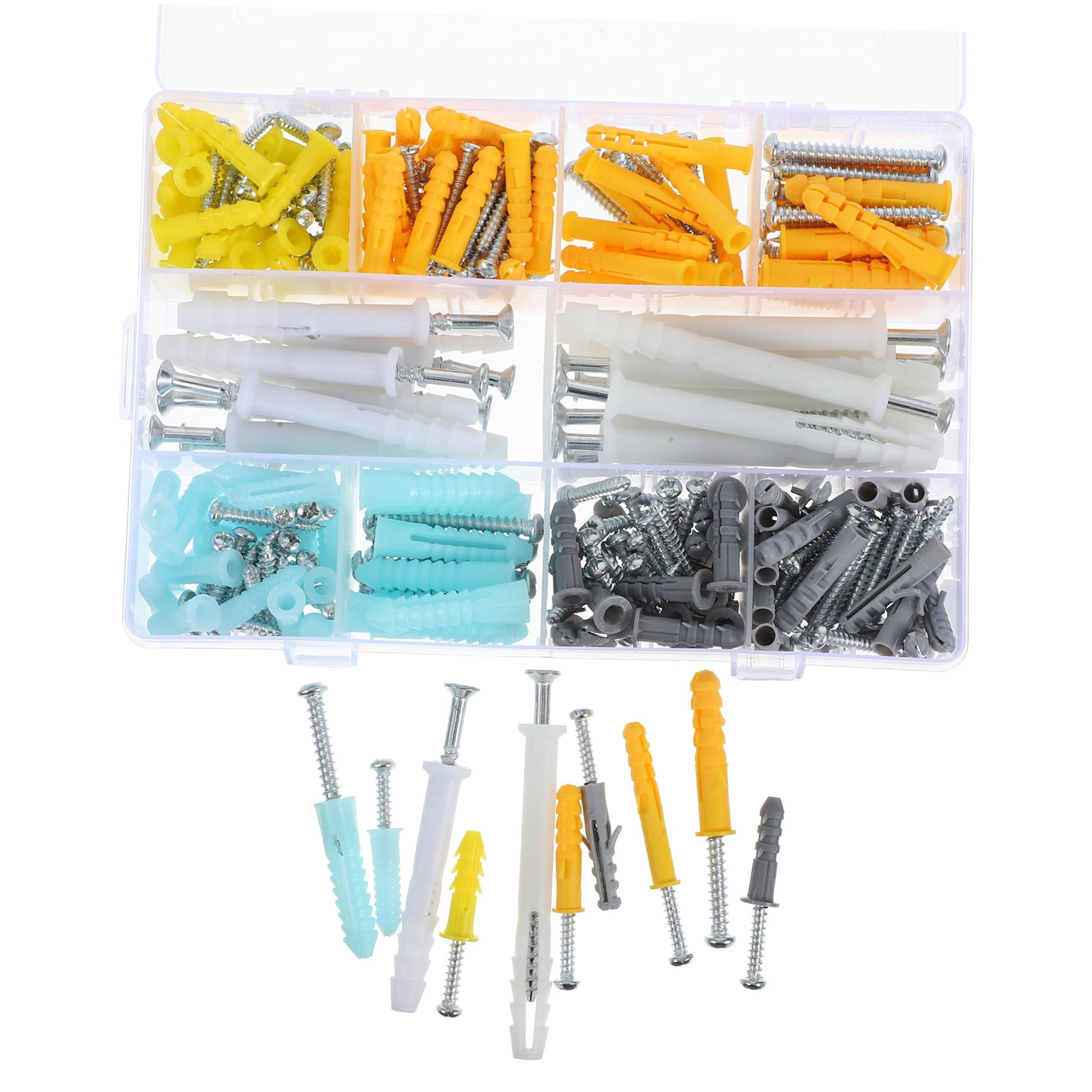 WHAMVOX 1 Set Drywall Screws And Anchors Kit Self Drilling Screws Drywall Anchors Set