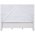 thumbnail image 2 of Benjara Queen Bed with Channel Tufted Fabric Padding- White and Gray, 2 of 6