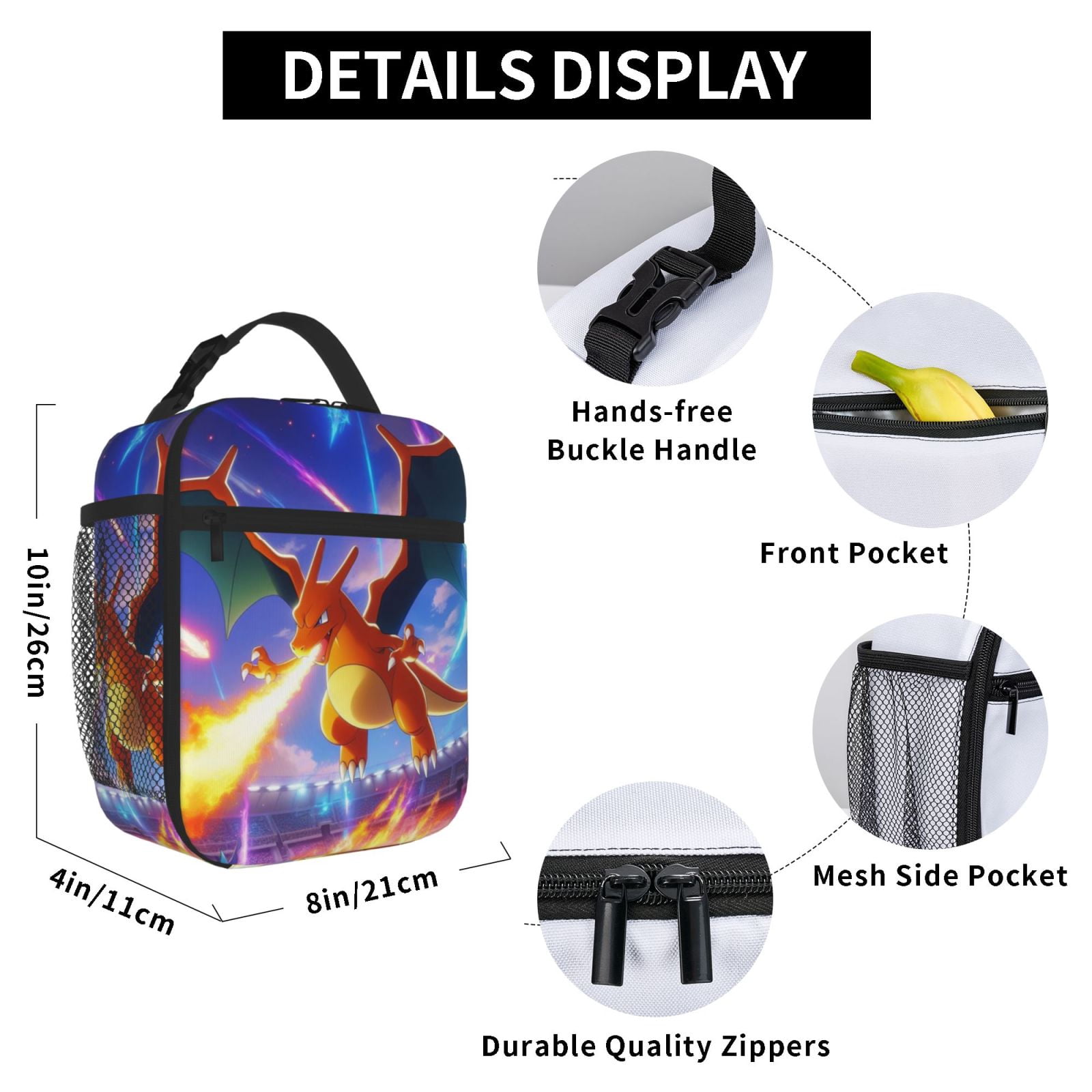 Lunch Bag Tote Bag Portable Insulated Lunch Box For Beach Camping Travel Work School Office