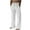 White1, variant on Diufon Men's Straight Leg Pants Cotton Linen Drawstring Waist Baggy Casual Versatile Trousers with Pockets