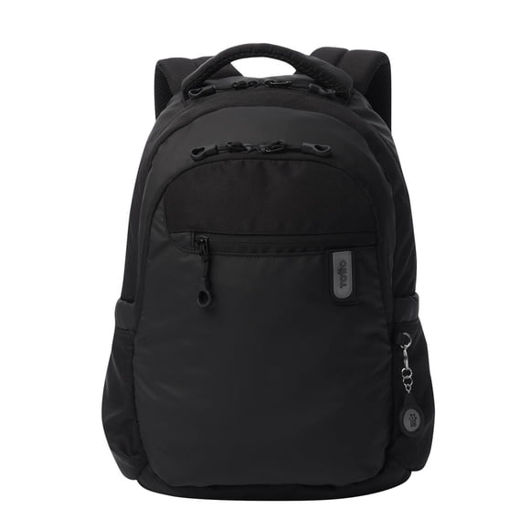 TOTTO Mochila Mediana Porta Laptop 14" con Bolsillo Secreto | Escuela - Oficina - Viaje | 20 L STEIF negro M