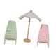 thumbnail image 2 of 3 piezas 1:12 silla y de playa de casa de muñecas a escala, accesorios de simulación de muebles en miniatura juguete para decoración de rosado, 2 of 8