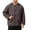 Gray, variant on Gfyviroh Chore Coat for Men Oversized Lightweight Utility Jacket Button Front Collarless Outdoor Jackets with Pockets
