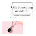thumbnail image 6 of Black Spinel Necklace for Women 925 Sterling Silver Cubic Zirconia Jewelry Stainless Steel Size - 20" Ct 3 Engagement Anniversary Wedding - Unique Cute Christmas Gifts for Women, 6 of 11