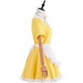 thumbnail image 3 of Yellow Maid Dress with Apron & Scarf -  Anime Convention and Stage Performance Dress, 3 of 8