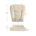 thumbnail image 3 of AFG Baby Furniture Sleigh Glider Chair Replacement Cushions Set, Beige, 3 of 7