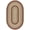 Dark Brown/Light Green, variant on SAFAVIEH Braided Jarrod Geometric Machine Washable Reversible Area Rug, Dark Brown/Light Green, 8' x 10' Oval