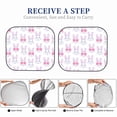 thumbnail image 6 of Fotbe Heart Rabbit 2-Piece Car Windshield Sun Shade | Sun Blocker for Car Windshield | Foldable Automotive Interior Accessories for Sun Protection-Medium, 6 of 7