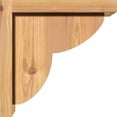 thumbnail image 3 of 7 1/2"W x 10"D x 10"H Crestline Smooth Corbel w/Backplate, Western Red Cedar, 3 of 9