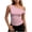 Rose, variante sur XuJwPNcy Camisoles Sans Manches pour Femmes Fines Mode Épaules Dénudées Hauts Confortables T-Shirt à Carreaux T-Shirts Été Vêtements Décontractés