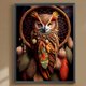 thumbnail image 1 of Cuadros Decorativos Diamante pintura 5D DIY completo redondo taladro búho Kit decoración del hogar arte artesanía Wdftyju  embutido en tela, 1 of 7