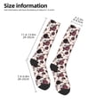 thumbnail image 5 of Balery Retro Red Black Roses Fun Novelty Socks Men'S Women'S Crew Socks Funny Crazy Novelty Socks Quirky And Cool Socks, 5 of 9