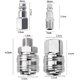 thumbnail image 2 of 10 piezas de acoplador rápido de compresor, acoplador BSP de 1/4" para accesorios de manguera de compresor de aire comprimido Tuayn, conector macho hembra, 2 of 4