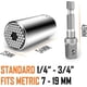 thumbnail image 3 of Llave de enchufe universal (7-19mm) -Hombres & #39;s Gadgets multiusos universal fuerte de agarre conjunto de regalos para el día del padre & #39;s regalos de herramientas para hombres DIY papás marid Feliz Sencillez, 3 of 5