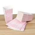 thumbnail image 2 of HLONK 6PCS Plus Size Stripes Popcorn Treat Boxes Paper Popcorn Boxes for Party - Pink, 2 of 5