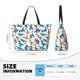 thumbnail image 4 of Fotbe Block Dinosaur Bolsa de Viaje para Playa - Resistente al Agua, Bolsa Tote de Gran Capacidad y Ligera con 7 Bolsillos para Mujeres y Hombres, 4 of 7
