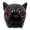 Red, variant on Artistic Pugs Dog Head Figurine Resins Decoration for Pet Lover and Collectors 11Cm