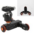 thumbnail image 4 of 3-wheels Motorized Camera Video Auto Dolly Car With  Remote With Three Speed, Forward And Backward, Ball Head, 1/4 Inch 3/8 Inch Screw Holes, Built In 1800mah Battery, For Video, 4 of 8