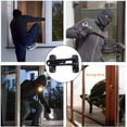 thumbnail image 2 of Dsseng Swing Bar Door Lock - Home Security Door Lock, Home Reinforcement Lock for Swing-in Doors, Thicken Solid Zinc Alloy Reinforcement Lock, Black, 2 of 6