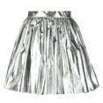 thumbnail image 6 of Ediodpoh Leather Mini Skirt Ladies Show Dress Performance Leather Short Skirt Womens Skirts Silver M, 6 of 6