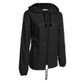 thumbnail image 2 of AmShibel Women Lightweight Waterproof Rain Jackets, Solid Color Zipper Open Front Coat Windbreake, 2 of 6