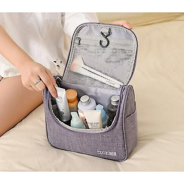 Neceser de viaje para colgar articulos de tocador cosmeticos resistente al agua con bolsillos de malla y gancho para colgar de nailon resistente bolsa de ducha para hombres y Walmart en