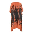 thumbnail image 5 of Xoenoiee Fire Flame Pattern Swimsuit Cover Ups for Women Casual Loose Swimwear Coverups Open Front Kimono Bathing Suit Cover Up Long Cardigan Bikini Swimsuit Coverup, 5 of 7
