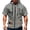 J401 Light Gray, variant on Curuila Mens Hoodies With Pocket Zip Up Short Sleeve Hooded Solid Color Sweatshirt For Men Summer Fashionable Tops Army Green Size L
