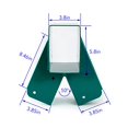 thumbnail image 2 of HANDYGO A-Frame Swing Set Middle Bracket, DIY Wooden Swing Hardware Bracket, Playground Equipment Parts, Green, 2 of 4