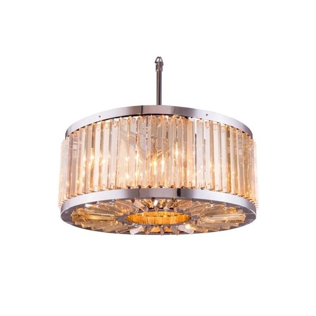 Elegant Lighting Chelsea 28" 8 Light Royal Crystal Pendant Lamp