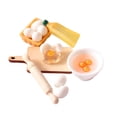 thumbnail image 2 of 1/12 Dollhouse Kitchen Baking Set Eggs, Milk, Rolling Pin, Olive Oil , Chopping Board, Flour Model Toy Decoration DIY Salvador casa de muñecas nevera, 2 of 10