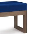 thumbnail image 5 of WyndenHall  Madison 26 inch Wide Contemporary Rectangle Ottoman Bench Blue 27"W x 14.4"D x 18.4"H Foam, Velvet Velvet, 5 of 5