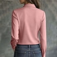 thumbnail image 3 of YTCAMLO Wrinkle Free Dress Shirts for Women, Classic Button Down HiddenButton Down Office Tops, Collared Comfy Cotton Tunic Blouses, 3 of 8