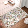 thumbnail image 4 of Pofeuu Floral Print Flannel Doormats Rug16"x24"Rug Washable Doormats Indoor Outdoor Rugs for Layered Front Door Mats, Porch, Kitchen, Entryway, 4 of 7
