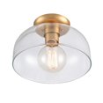 thumbnail image 4 of Brewer 10'' Wide 1-Light Semi Flush Mount - Brushed Gold, 4 of 4