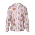thumbnail image 1 of Fotbe Strawberry Cake Chaqueta con Protección Solar UPF 50+ para Hombre y Mujer, Camisa con Capucha y Bolsillos-Medium, 1 of 7
