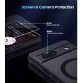 thumbnail image 3 of Google Pixel 7A Case with Screen Protector [Compatible with MagSafe] [Strong Magnetic] Translucent Matte Slim Cover Military Grade Shockproof Tested Phone Case, 3 of 6