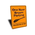 thumbnail image 3 of Broom Parking Halloween Novelty Sign, Metal Wall Decor - 10x14 inches, 3 of 4
