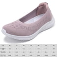 thumbnail image 2 of Mujeres Zapatillas Knit Walking Slip On Sneakers zapatos planos livianos zapatillas de zapatillas para caminar Nusing Flats para interiores al aire libre, 2 of 6