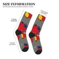thumbnail image 3 of Bingfone Compression Socks for Women and Men Long Socks for Running Athletic Cycling Nurse- Dinosaur Super Hero Cartoon, 3 of 7