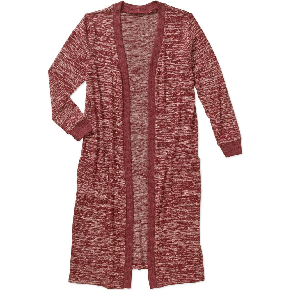 printed duster cardigan