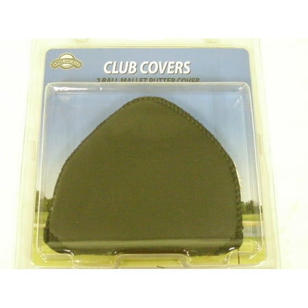 On Course 2 Ball Mallet Putter Cover (Center-Shafted, BLACK)Neoprene