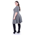 thumbnail image 2 of Vestido Línea A Roman Fashion Negro/Blanco Talla 42, 2 of 4
