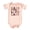 Peach Bodysuit, variant on Dad's Little Lady Snap Bodysuit Retro Distressed Font One-Piece for Baby Girl Natural Bodysuit Newborn