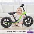 thumbnail image 2 of KRIDDO Toddler Balance Bike 2 Year Old, Age 18 Months to 5 Years Old, Early Learning Interactive Push Bicycle with Steady Balancing and Footrest, Gift Bike for 2-5 Boys Girls, Green, 2 of 6