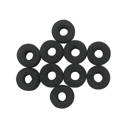 10pcs Cymbal Stand Felt Washer Pad Replacement Round Soft Black for Drum Set (Best Cymbal Stands For The Money)