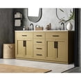thumbnail image 3 of Elegant Kitchen and Bath Alden 72 inch Double Bathroom Vanity in Honey Brown, 3 of 10